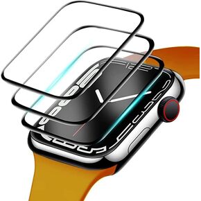NA [3 Pack] Watch Screen Protector 45mm for Apple Watch 7, Full Coverage Bubble-Free Scratch Resistant Anti-Fingerprint HD Film for iWatch Accessories (45mm)