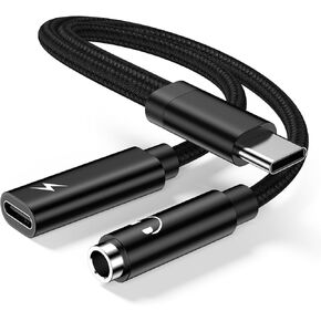 1Pack USB C to 3.5mm Headphone Earbud Jack Adapter, Type C Audio Adapter Dongle for iPhone 15 Plus Pro Max, Samsung Galaxy S24 S23 S22 S21 S20 5G FE Ultra, A55 A35 A54 A53 A15 A14 A52