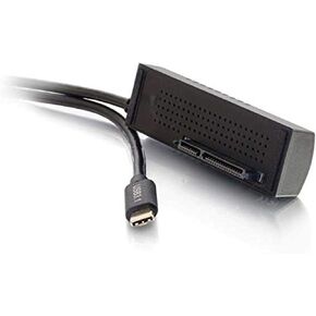 C2G USB Adapter, USB C to ATA Hard Drive Adapter, Black, Cables to Go 29479