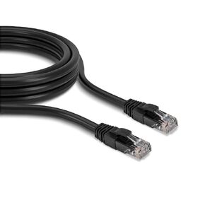 MONK CABLES | CAT6 Ethernet Cable | Black, 50FT