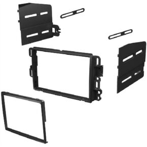 Double Din Install Dash Radio Kit for Car Stereo Installation -Made for GMC: 2004-2012 Canyon, 2002-2009 Envoy, 2001-2007 Savana, 2003-2006 Sierra, 2007 Sierra Classic, 2003-2006 Yukon