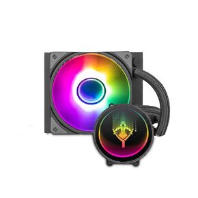 YEYIAN 120mm CPU RGB Liquid AIO Cooler,1 x PMW 4.72 Inches fan with 7 blades, Intel LGA115X/1700/2011/2011-V3/1200AMD AMD AM2/AM3/AM4/AM5/FM1/FM2 Sockets, Water Cooling System for Gaming Desktop