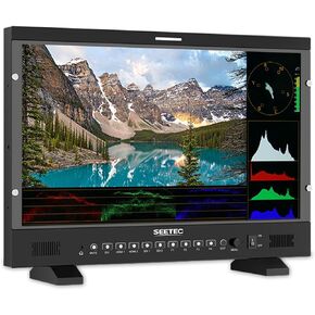 SEETEC P215 PRO 21.5 Inch 1000nit High Brightness Podcast Broadcast Monitor with Waveform 3D LUT HDR and SDI HDMI Input Output, HDMI Support 4K 60