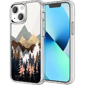 Compatible with iPhone 14 Case Cool Giraffe Funny Glasses Clear Slim Protective Phone Cover