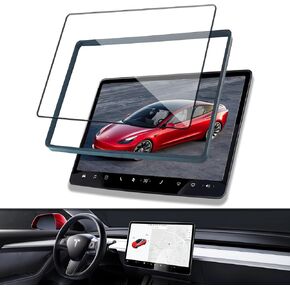 Tesla Model 3 Model Y Screen Protector 15inch Center Control Touch Screen Protector HD Tempered Glass Crystal Clean No Shattering 9H Hardness Tesla Accessories Premium
