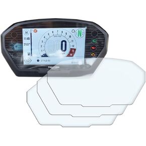 Speedo Angels Dashboard Screen Protector for TRIUMPH STREET TRIPLE R/RS (2017+) - 3 x Ultra Clear