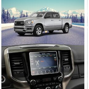 for 2013-2021 2022 2023 Dodge Ram 1500 2500 3500 Uconnect 8.4 Inch Tempered Glass Screen Protector 9H Hardness Anti-Fingerprint Anti-Glare Accessories LCD Touchscreen(Not for 12 Inch)