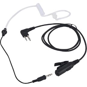 2.5mm 3.5mm in-Ear M1 Ear Bud Ptt Mic Earpiece 3.5mm QD Aux Acoustic Surveillance Radio Headset for Motorola Walkie Talkie 2 Pin CLS 1010 1040 bpr40 dlr1060 ep450