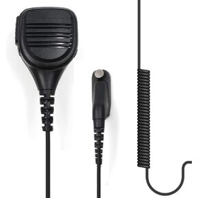 (2-Pack) Speaker Mic with Reinforced Cable Replacement for Motorola Radios MOTOTRBO APX1000 APX4000 APX6000 APX7000 APX8000 XPR6350 6550 7350 7550 6300 6380 6500 6580 DP 3400 3600 Shoulder Microphone