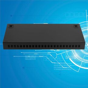 24 Ports SC or LC Fiber Optic Rack Mount Enclosure Box fits for 19" Racks Cabinet （no Couplers and no Pigtails）