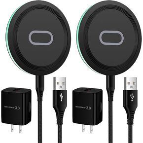 Samsung S24 Wireless Charger Fast Charging Pad for Samsung Galaxy S24 Ultra S23 FE S22 S21 S20,15W Wireless Charger Station + QC3.0 Adapter for iPhone 15 14 13 12 11,Google Pixel 8 Pro/8/7a/7 Pro/6