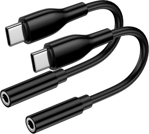 محول صوت USB C إلى 3.5 ملم لهاتف iPhone 15 Pro Max/15 Pro/15 Plus، iPad، Google Pixel 8a 8 7 Pro 7a، نوع C إلى سماعة رأس Aux Jack Dongle Cable لهاتف Samsung Galaxy S24 Ultra S23 FE S22 S21 A35 A54 in Kuwait