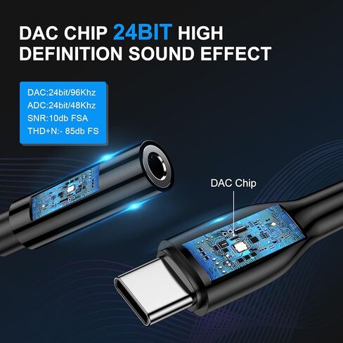 محول صوت USB C إلى 3.5 ملم لهاتف iPhone 15 Pro Max/15 Pro/15 Plus، iPad، Google Pixel 8a 8 7 Pro 7a، نوع C إلى سماعة رأس Aux Jack Dongle Cable لهاتف Samsung Galaxy S24 Ultra S23 FE S22 S21 A35 A54 in Kuwait