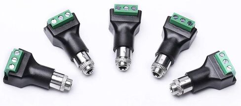 3.5mm Stereo Female Terminal Block Panel Mount Connector 2 Pack in Saudi Arabia
