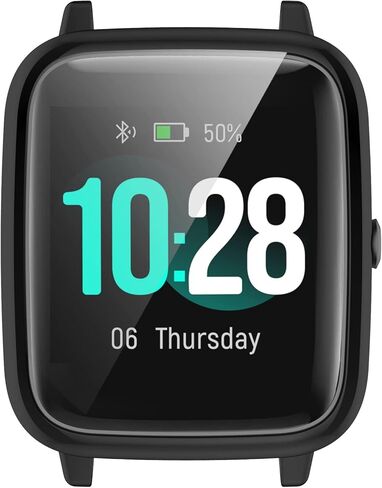 Plating Case Compatible with IP68 Watch, Disscool Soft Anti Drop Plating Protective Case Cover for ID205L Watch Plating Black in Kuwait