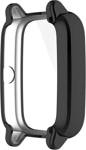 Plating Case Compatible with IP68 Watch, Disscool Soft Anti Drop Plating Protective Case Cover for ID205L Watch Plating Black in Kuwait