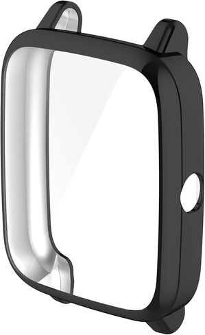 Plating Case Compatible with IP68 Watch, Disscool Soft Anti Drop Plating Protective Case Cover for ID205L Watch Plating Black in Kuwait