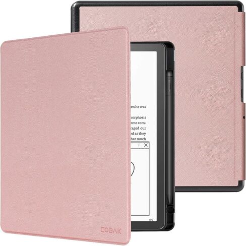 CoBak Case for Kindle Scribe - All New PU Leather Cover with Auto Sleep Wake Feature for Kindle Scribe 10.2" 2022 Released with Pen Holder in Saudi Arabia