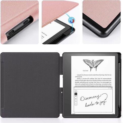 CoBak Case for Kindle Scribe - All New PU Leather Cover with Auto Sleep Wake Feature for Kindle Scribe 10.2" 2022 Released with Pen Holder in Saudi Arabia
