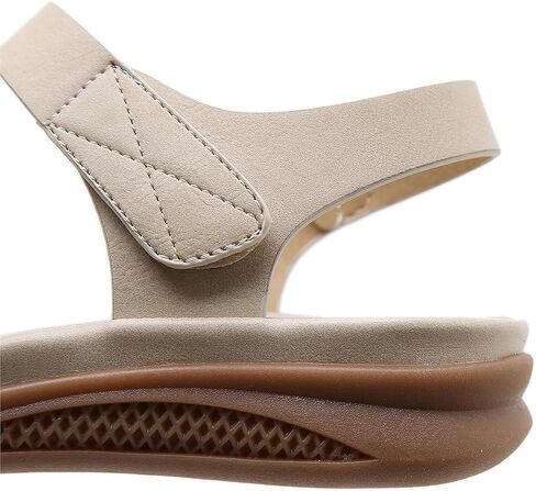 Womens Sandals Open Toe Arch Support Summer Beach Sandals Comfortable Orthotic Walking Shoes Ankle Elastic Flats Sandals in Saudi Arabia