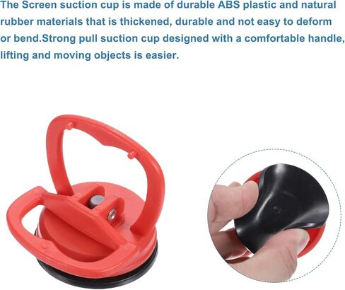 MECCANIXITY Screen Suction Cup LCD Screen Opener Phone Screen Suction Cups for Pad Phone Laptop Screen Remove Opening(1 Pack, Red) in Saudi Arabia