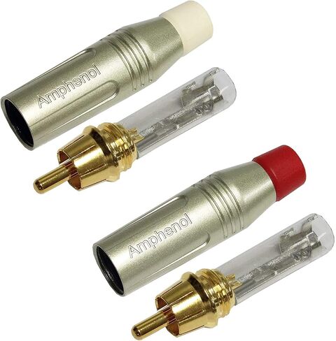 زوج كابل RCA بطول 20 قدم - Gotham GAC-4/1 (أسود) كابل توصيل صوت رباعي النجوم مع Amphenol ACPR Die-Cast، موصلات RCA مطلية بالذهب - اتجاهي in Saudi Arabia