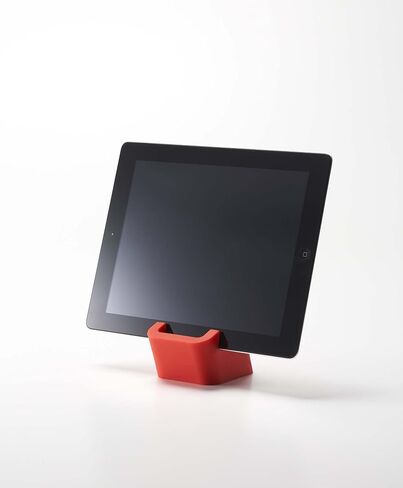 YAMAZAKI Home Square Tablet Stand, Red (7769) in Saudi Arabia