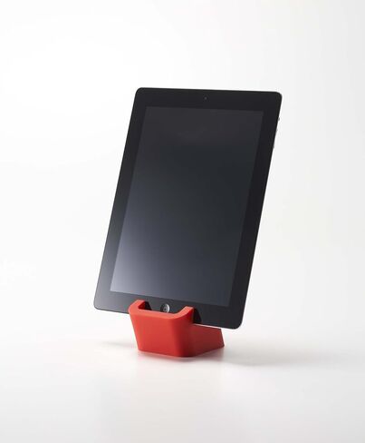 YAMAZAKI Home Square Tablet Stand, Red (7769) in Saudi Arabia