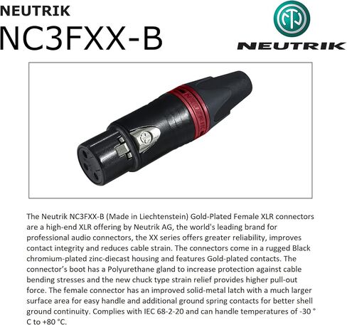 أفضل الكابلات في العالم بطول 6 أقدام - زوج كابل RCA إلى XLR (أنثى) - كابل توصيل الصوت Canare L-4E6S Star-Quad وAmphenol ACPL RCA وNeutrik Female XLR Gold Plugs - مصنوع حسب الطلب in Kuwait