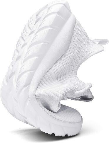 Women Man Tennis Walking Shoes Sneakers for Women Men Running Shoes-Comfortable Athletic Shoes White in Saudi Arabia