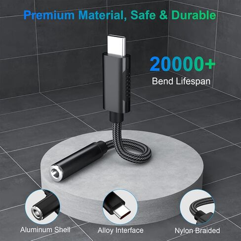 محول صوت COOYA USB C إلى 3.5 ملم لهاتف Samsung S24 Ultra S23 FE S22 S21 Flip5 A54 محول سماعة الرأس من النوع C إلى Aux Dongle موصل سماعة أذن ستيريو لهاتف iPhone 15 Pro Max iPad 10 Pixel 8 7a OnePlus 12 9 in Kuwait