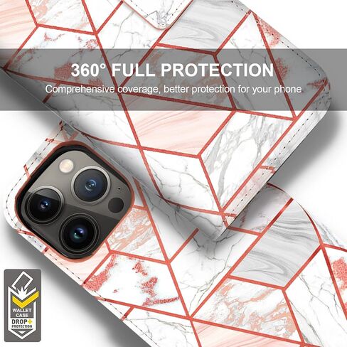 حافظة محفظة CASEOWL متوافقة مع هاتف iPhone 14 Pro [تدعم شاحن Magsafe] مغناطيسية قابلة للفصل [حجب RFID] حافظة جلدية قابلة للطي على شكل زهور مع حامل بطاقة، حزام يد للنساء والفتيات (عتيق) in Kuwait