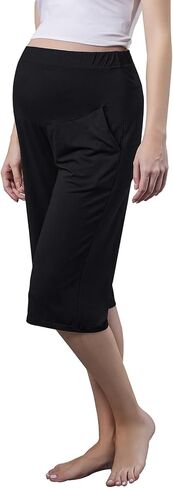 السراويل الأمومة للنساء الأمومة Capris اليوغا السراويل الحمل لينة ركض صالة السراويل النساء بيجامة قيعان in Kuwait