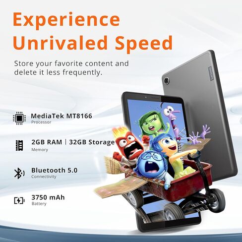 LenovoTab M7 (3rd Gen) Tablet, 7" SD (1024x600) Display, MediaTek MT8166, 2GB RAM, 32GB Storage, 2.0MP Camera, Android 11, Grey in Saudi Arabia
