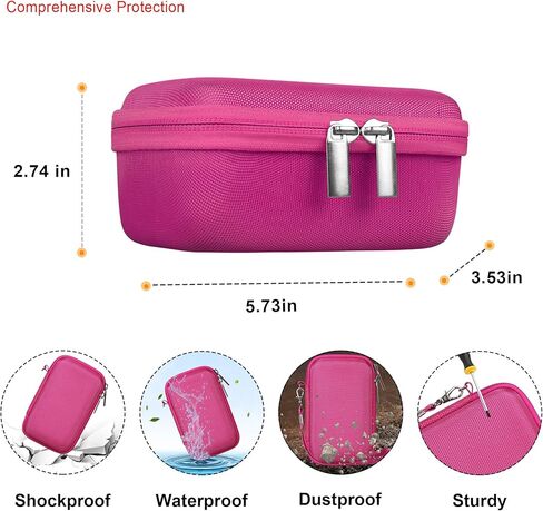 Carrying Case for Canon PowerShot SX740/ SX730/ SX720/ SX620 Digital Camera, 4K Video Camera Travel Storage Cover Bag Organizer Holder, Mesh Pocket fits Battery Charger, Black in Kuwait