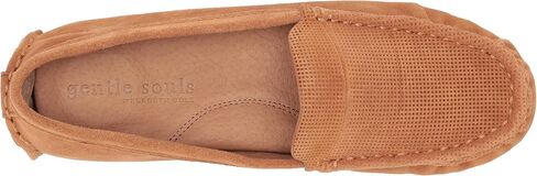 Gentle Souls by Kenneth Cole Women's Women's Mina Perforated Driving Style Loafer, Cognac, 9 in Saudi Arabia