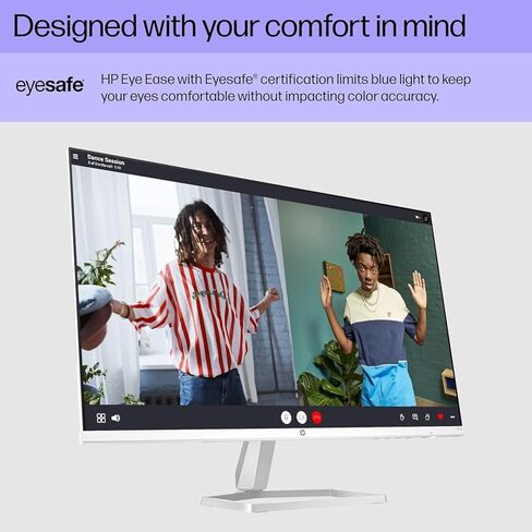 شاشة HP M27fwa مقاس 27 بوصة 16:9 FreeSync IPS 356D5AA#ABA مع قاعدة Docztorm، 27 بوصة FHD IPS (1920x1080) دقة أصلية 75 هرتز، 2 HDMI 1.4، 1 VGA، مثالية للاعبين، أبيض سيراميكي (أحدث طراز 2024) in Saudi Arabia
