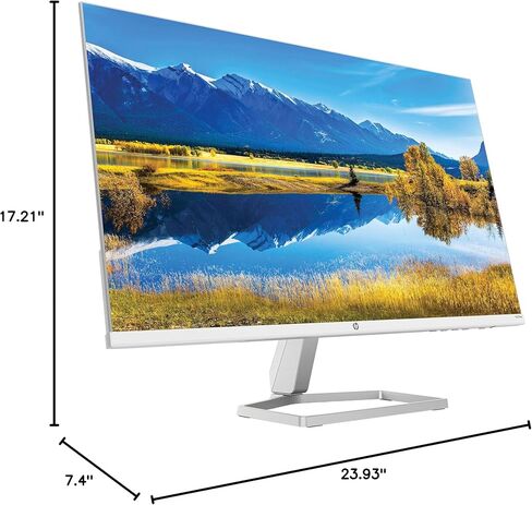 شاشة HP M27fwa مقاس 27 بوصة 16:9 FreeSync IPS 356D5AA#ABA مع قاعدة Docztorm، 27 بوصة FHD IPS (1920x1080) دقة أصلية 75 هرتز، 2 HDMI 1.4، 1 VGA، مثالية للاعبين، أبيض سيراميكي (أحدث طراز 2024) in Saudi Arabia