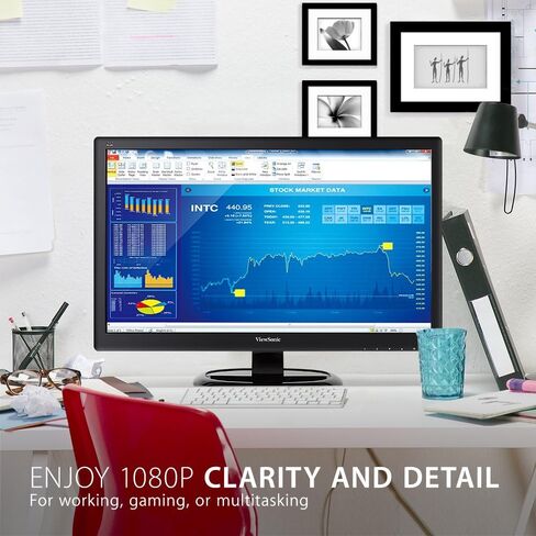 شاشة فيوسونيك VA2465SMH مقاس 24 بوصة 1080 بكسل LED HDMI وVGA (متجددة) in Kuwait