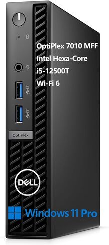 كمبيوتر مكتبي DELL OptiPlex 7010 MFF سعة 1.2 لتر 7000 صغير الحجم للأعمال، الجيل الثاني عشر Intel Hexa-Core i5-12500T (Beat i7-11700T)، ذاكرة الوصول العشوائي DDR4 سعة 16 جيجابايت، 1 تيرابايت PCIe SSD، WiFi 6، بلوتوث، Windows 11 Pro in Saudi Arabia