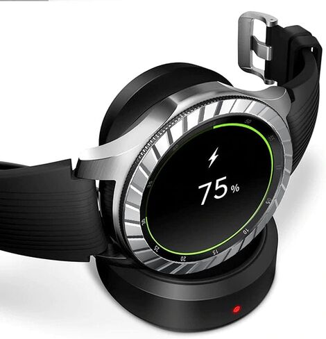 حلقة إطار متوافقة مع هاتف Samsung Gear S3 Frontier/غطاء لاصق بحلقة إطار كلاسيكي مضاد للخدش من الفولاذ المقاوم للصدأ غطاء حماية لساعة سامسونج جالاكسي 46 مم in Saudi Arabia