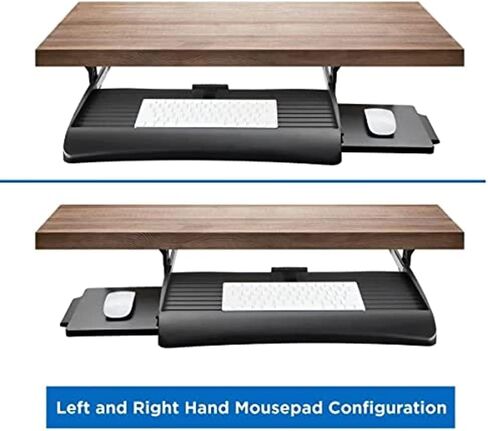 Mount-It! Computer Monitor Riser and Laptop Stand, Ergonomic Flat Screen Display Mount, Desktop Stand and Organizer, Glass and Aluminum Construction (MI-7262) (MI-7136) in Saudi Arabia