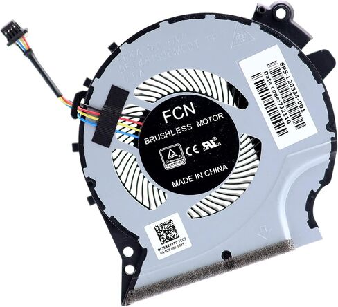 Deal4GO CPU Cooling Fan L20335-001 w/GPU Cooler Fan L20334-001 Set for HP 15-CX 15T-CX 15-CX0068TX 15-CX0058WM TPN-C133 in Saudi Arabia
