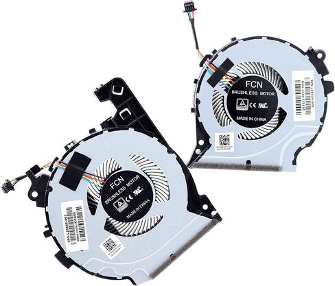 Deal4GO CPU Cooling Fan L20335-001 w/GPU Cooler Fan L20334-001 Set for HP 15-CX 15T-CX 15-CX0068TX 15-CX0058WM TPN-C133 in Saudi Arabia