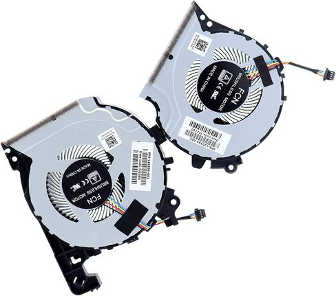 Deal4GO CPU Cooling Fan L20335-001 w/GPU Cooler Fan L20334-001 Set for HP 15-CX 15T-CX 15-CX0068TX 15-CX0058WM TPN-C133 in Saudi Arabia