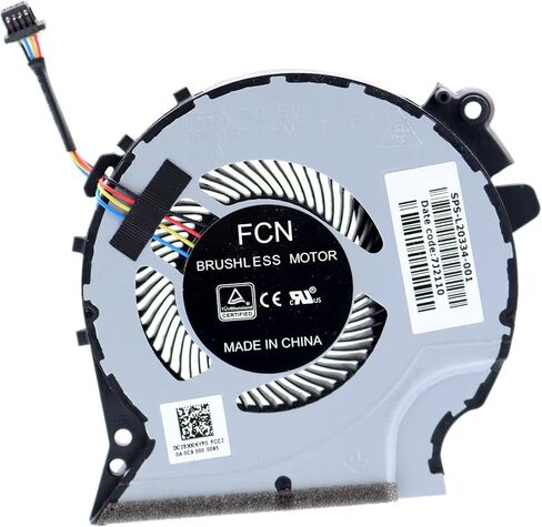 Deal4GO CPU Cooling Fan L20335-001 w/GPU Cooler Fan L20334-001 Set for HP 15-CX 15T-CX 15-CX0068TX 15-CX0058WM TPN-C133 in Saudi Arabia