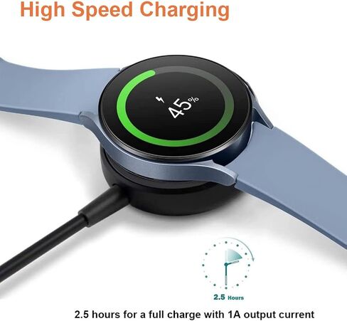 شاحن متوافق مع شاحن Samsung Galaxy، Galaxy Watch Ultra/7 / FE/ 6/6 Classic / 5/5 Pro / 4/4 Classic/ 3 / Active2/ كابل شاحن نشط، سلك شحن بديل 3.3 قدم (النوع C) in Kuwait