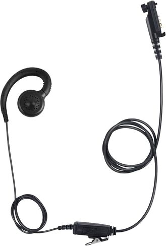 C Swivel Earpiece with PTT Mic Over Ear Earhooked Walkie Talkie Headset Compatible for Hyt hytera hp682 HP602 PD602 PD602i PD662 PD662i PD682i(Black,Wired) in Saudi Arabia