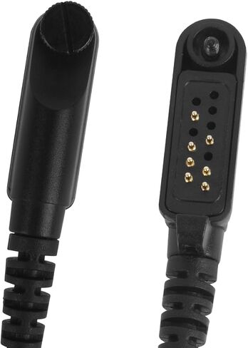 C Swivel Earpiece with PTT Mic Over Ear Earhooked Walkie Talkie Headset Compatible for Hyt hytera hp682 HP602 PD602 PD602i PD662 PD662i PD682i(Black,Wired) in Saudi Arabia