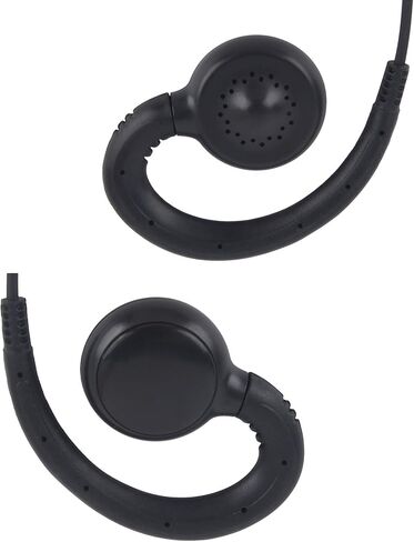 C Swivel Earpiece with PTT Mic Over Ear Earhooked Walkie Talkie Headset Compatible for Hyt hytera hp682 HP602 PD602 PD602i PD662 PD662i PD682i(Black,Wired) in Saudi Arabia